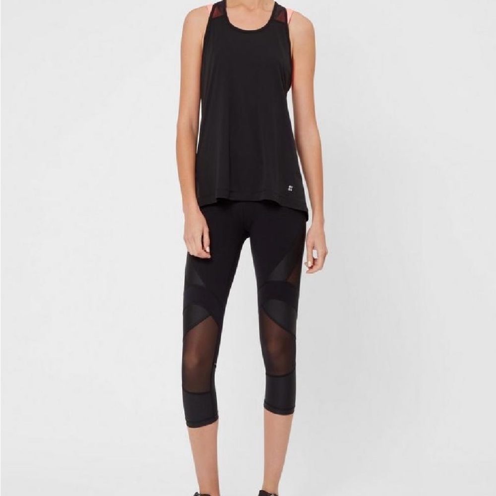 Sweaty Betty Capri Power Mesh Legging Small